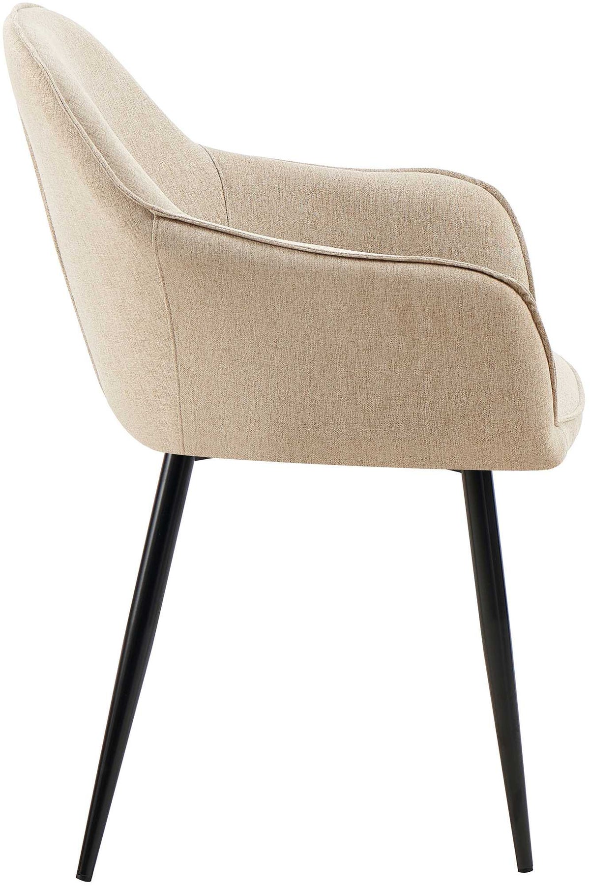 Eetkamerstoel Boise stof taupe taupe