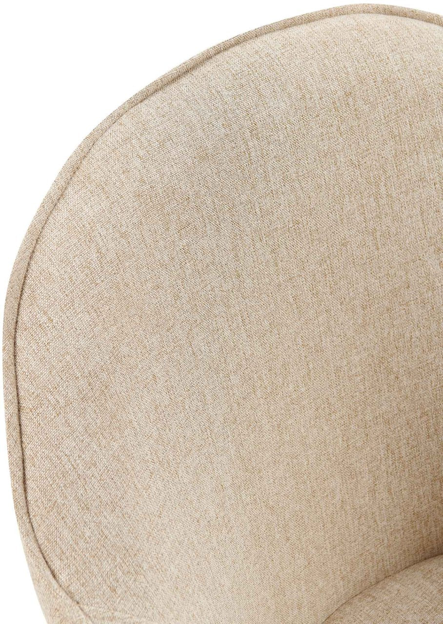 Eetkamerstoel Boise stof taupe taupe