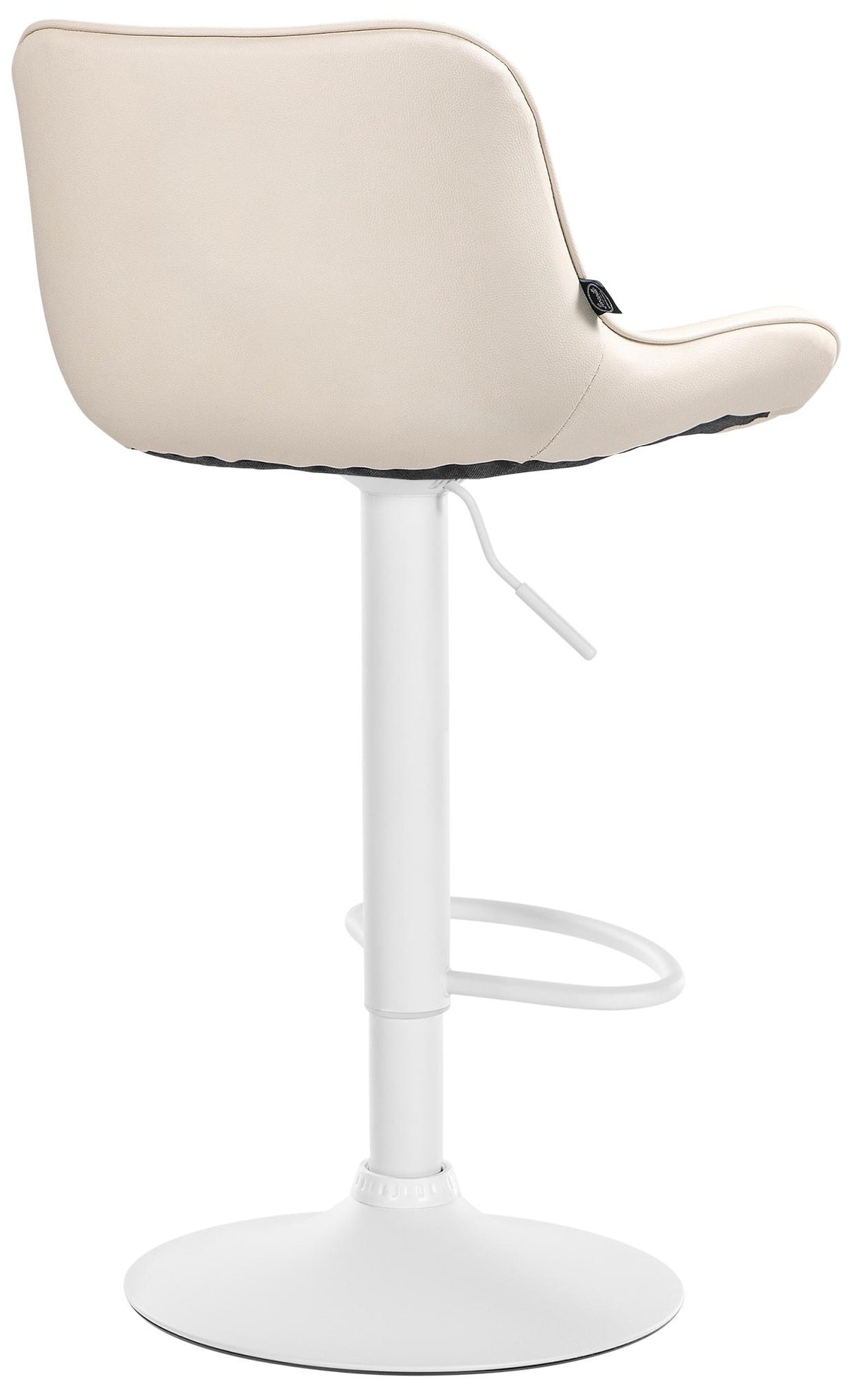 Set van 2 barkrukken Vonore kunstleer creme,wit creme