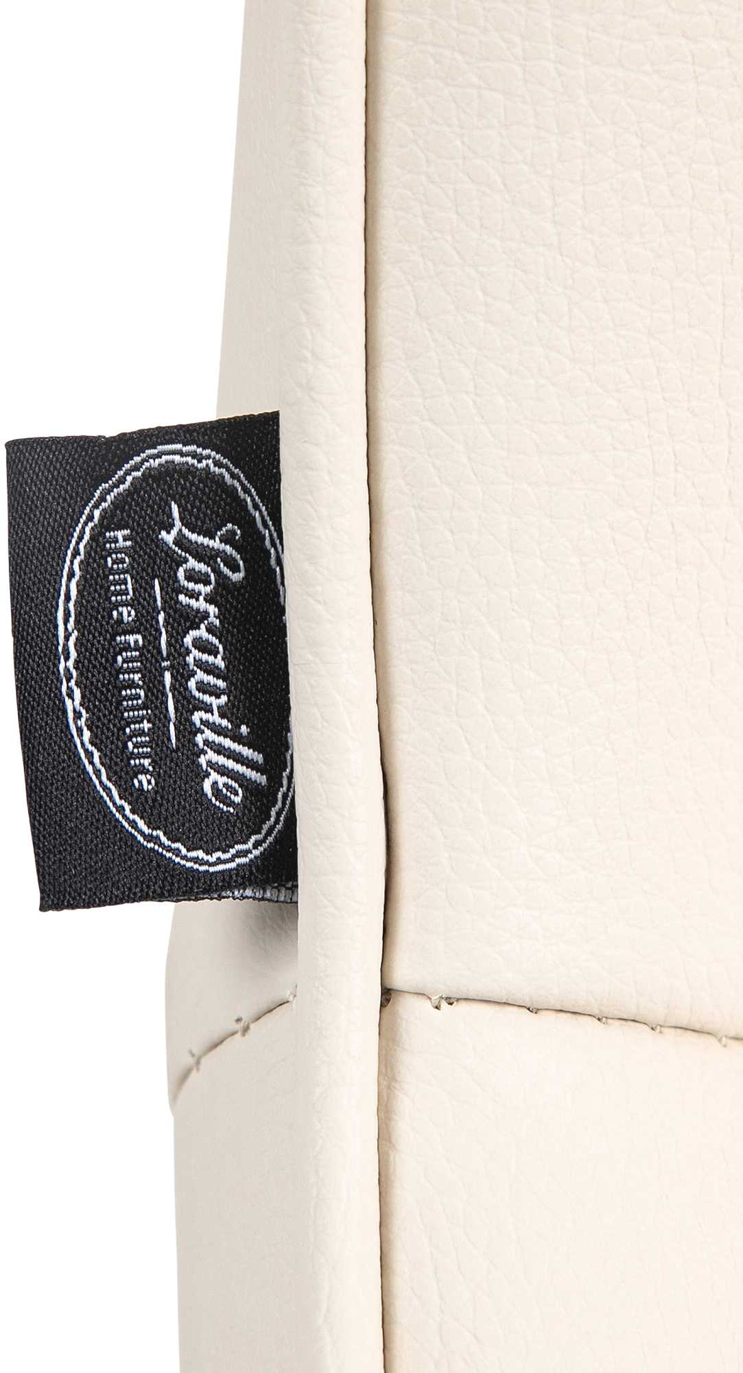 Set van 2 barkrukken Vonore kunstleer creme,zwart creme