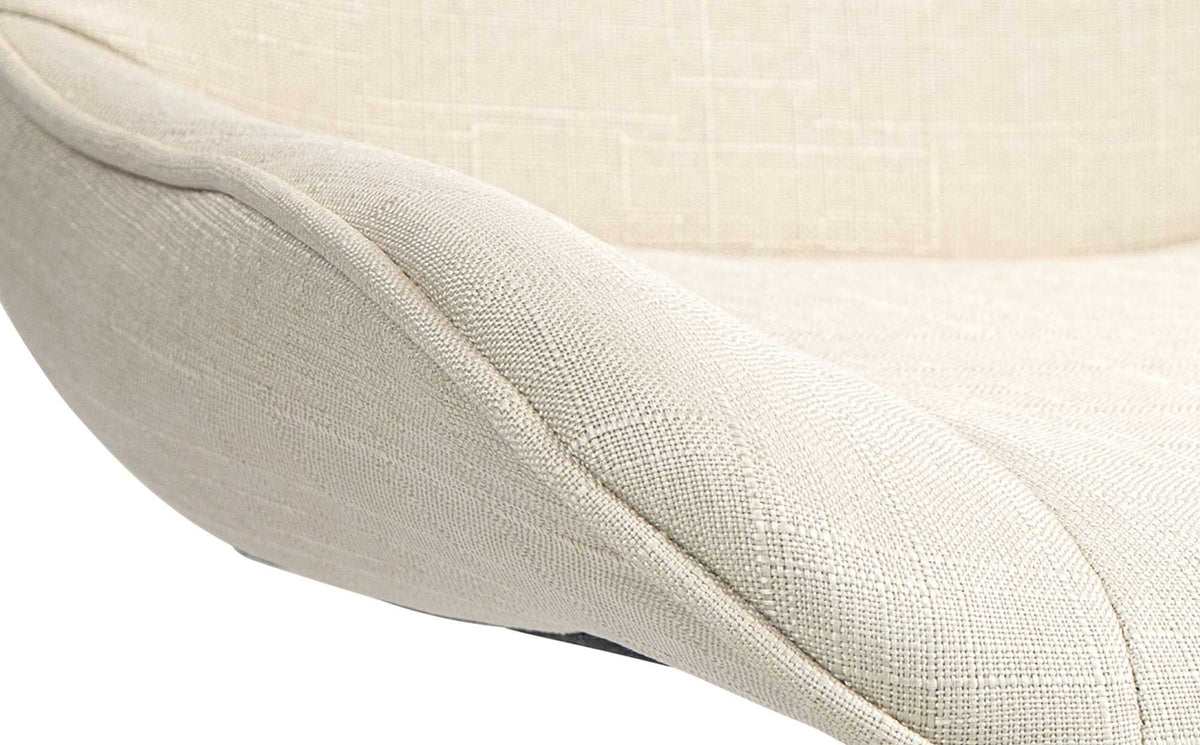 Set van 2 barkrukken Vonore stof creme,chroom creme