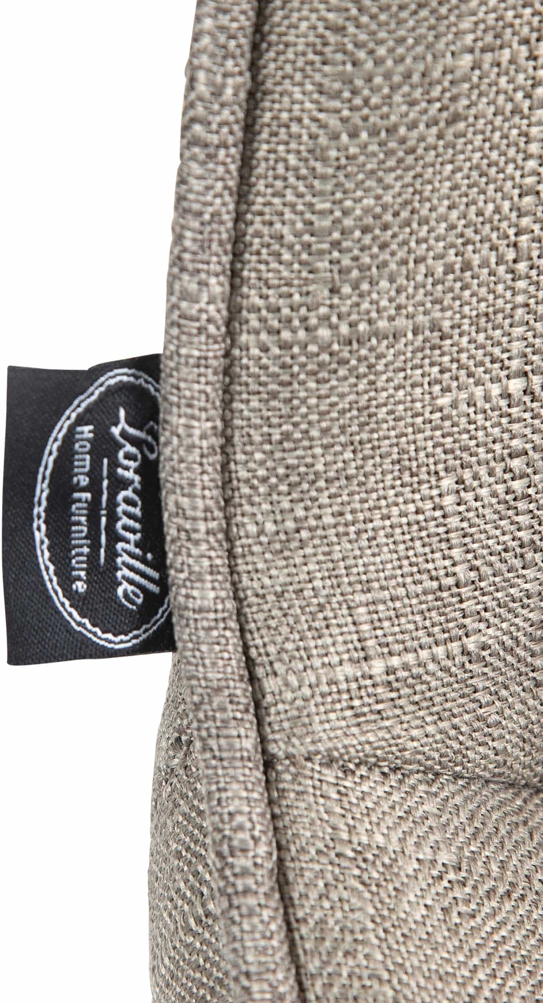 Set van 2 barkrukken Vonore stof taupe,wit taupe