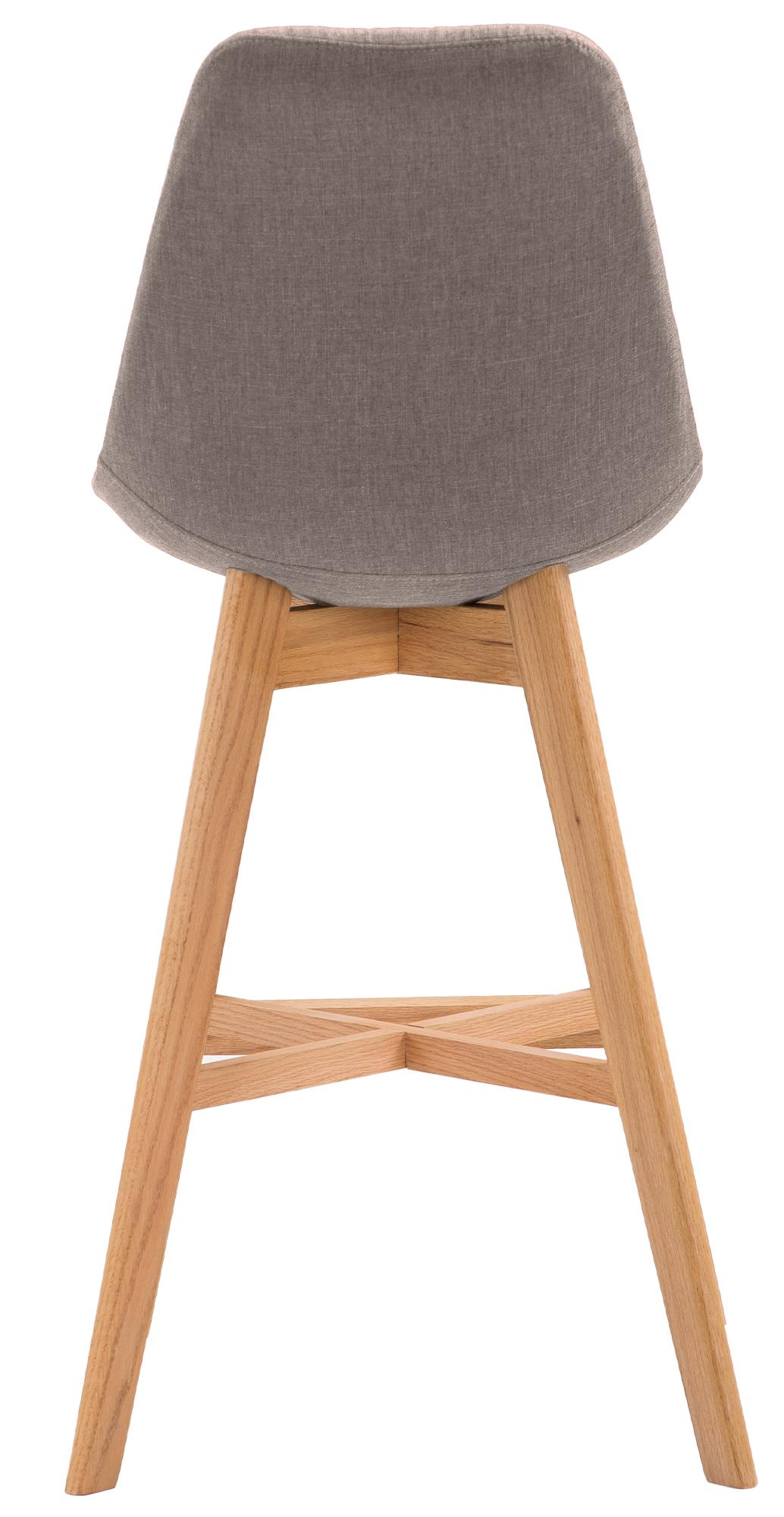 Set van 2 barkrukken Cannes stof taupe,natura taupe