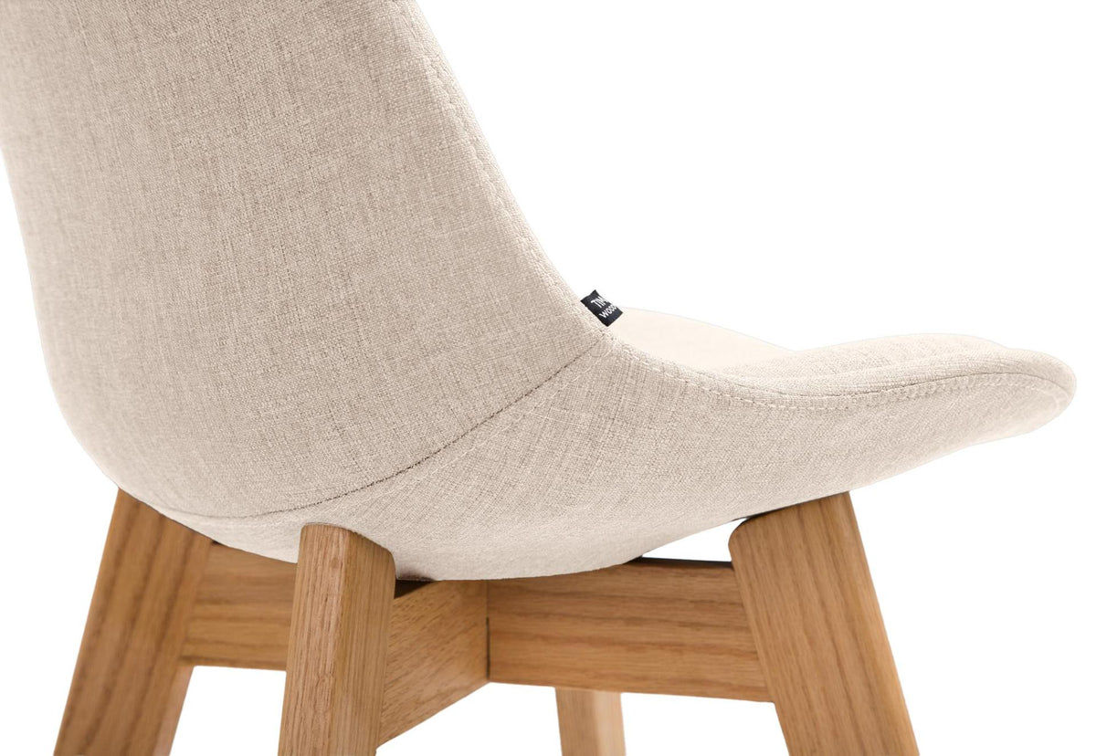 Set van 2 barkrukken Cannes stof creme,natura creme