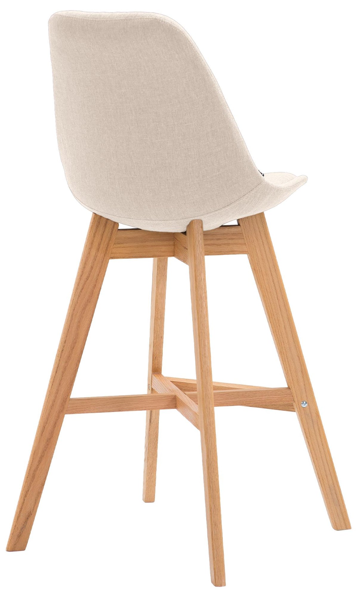 Set van 2 barkrukken Cannes stof creme,natura creme