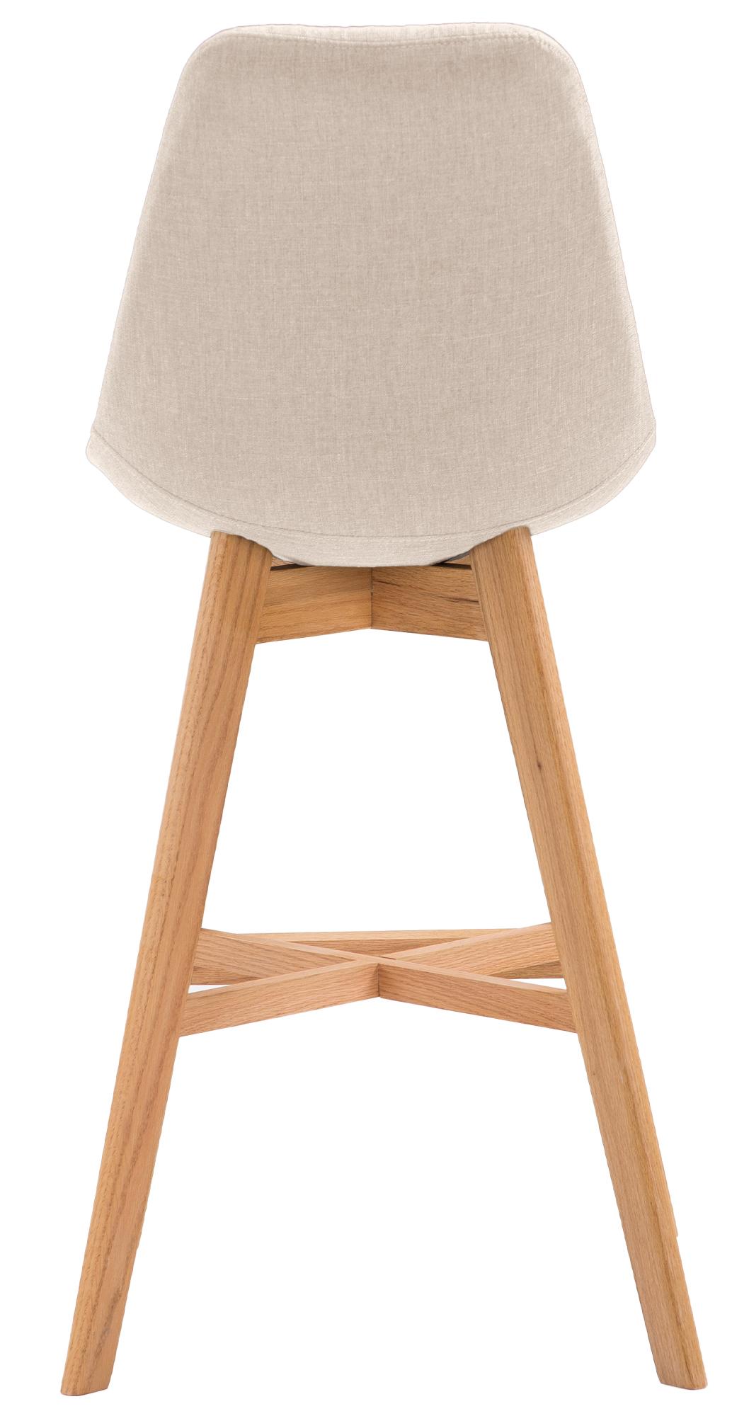 Set van 2 barkrukken Cannes stof creme,natura creme