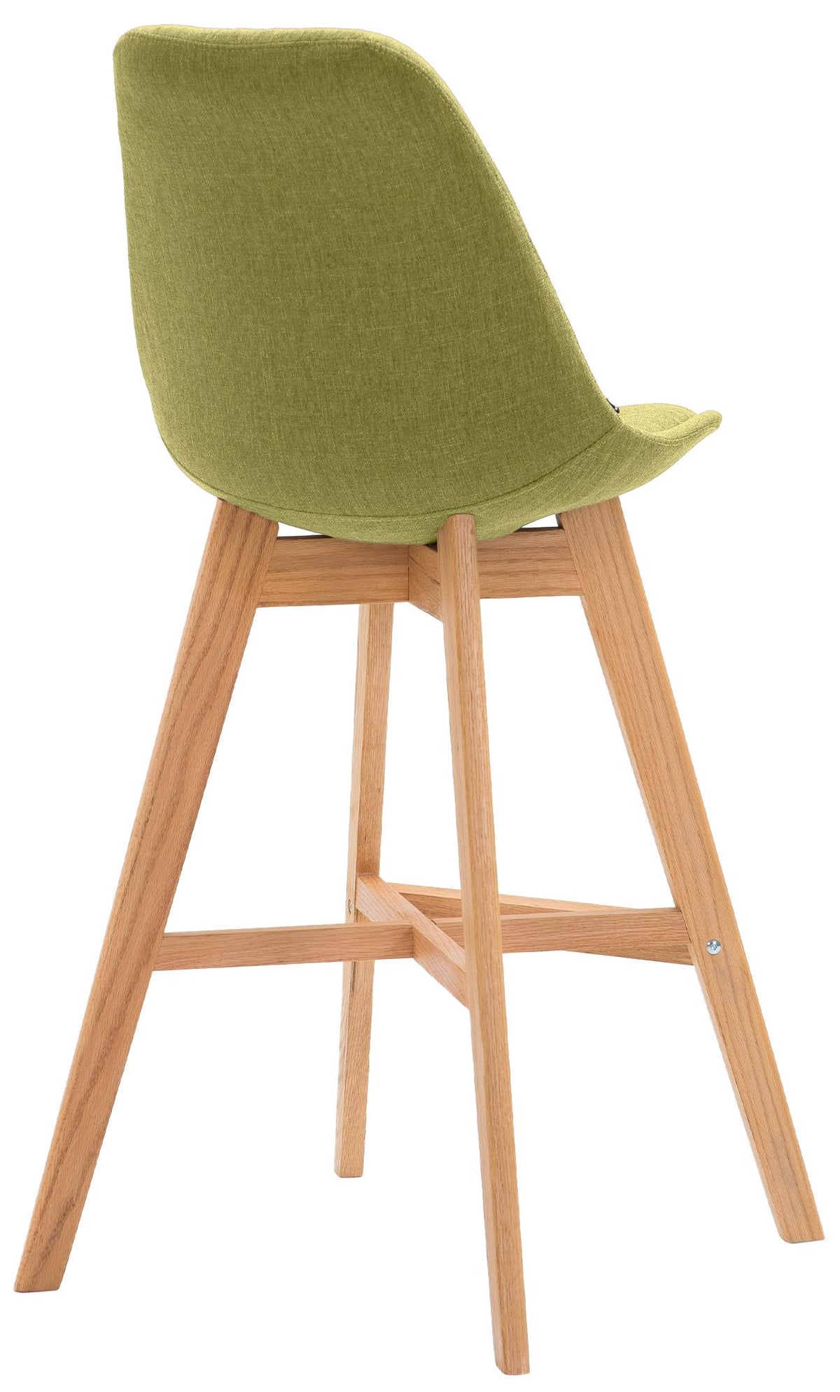 Set van 2 barkrukken Cannes stof groen,natura grün