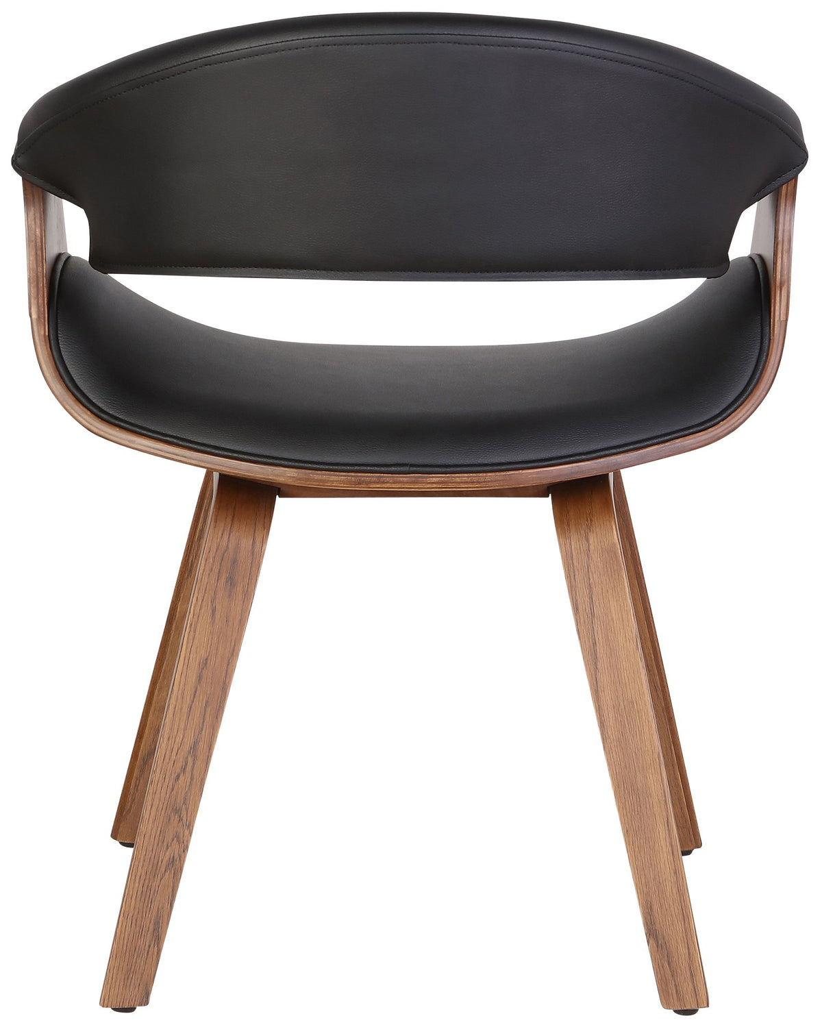 Set van 2 eetkamerstoelen Foley eik/zwart,Kunstleer eiche/schwarz