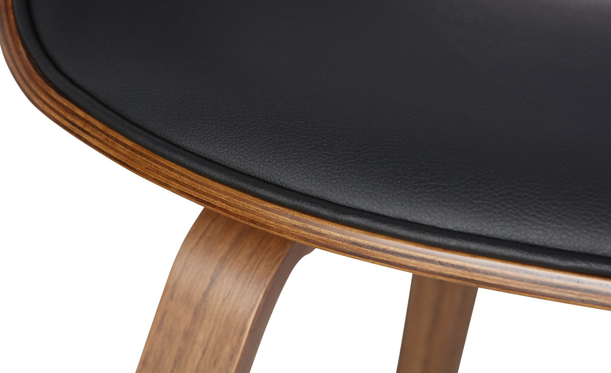 Set van 2 eetkamerstoelen Foley eik/zwart,Kunstleer eiche/schwarz