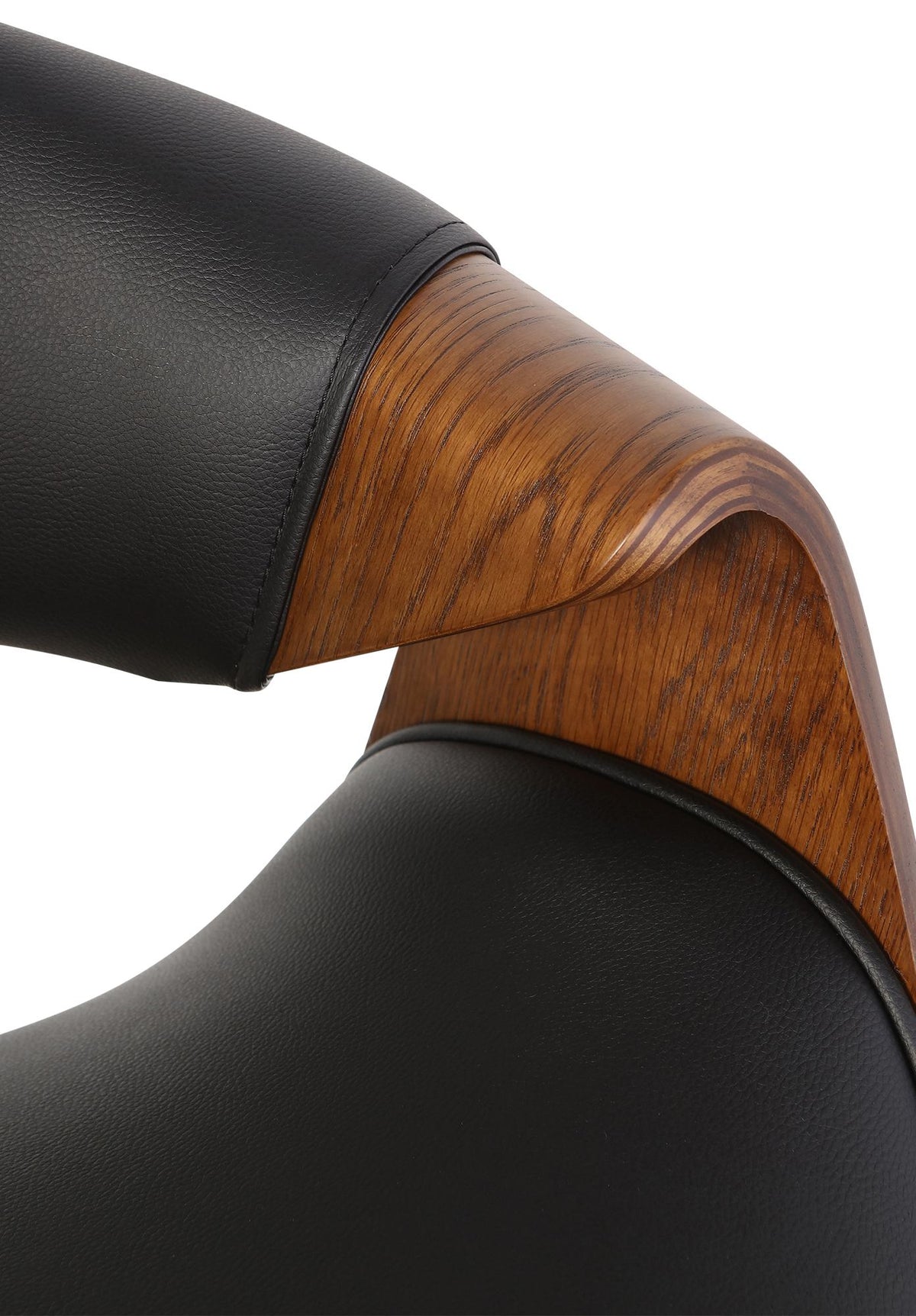Set van 2 eetkamerstoelen Foley eik/zwart,Kunstleer eiche/schwarz