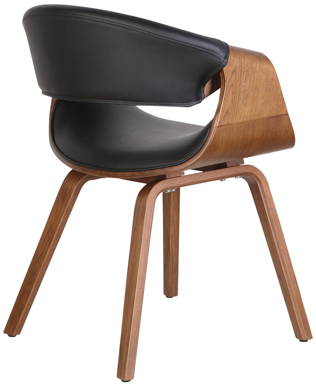 Set van 2 eetkamerstoelen Foley eik/zwart,Kunstleer eiche/schwarz