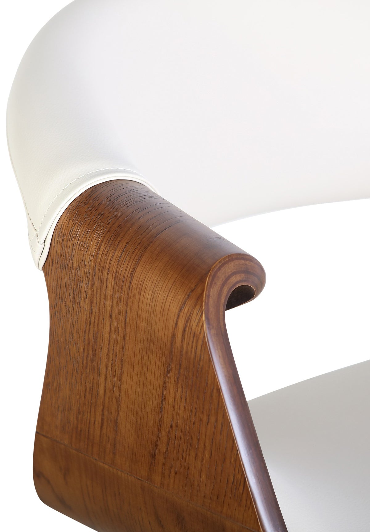 Set van 2 eetkamerstoelen Foley eiken/crème,Kunstleer eiche/creme