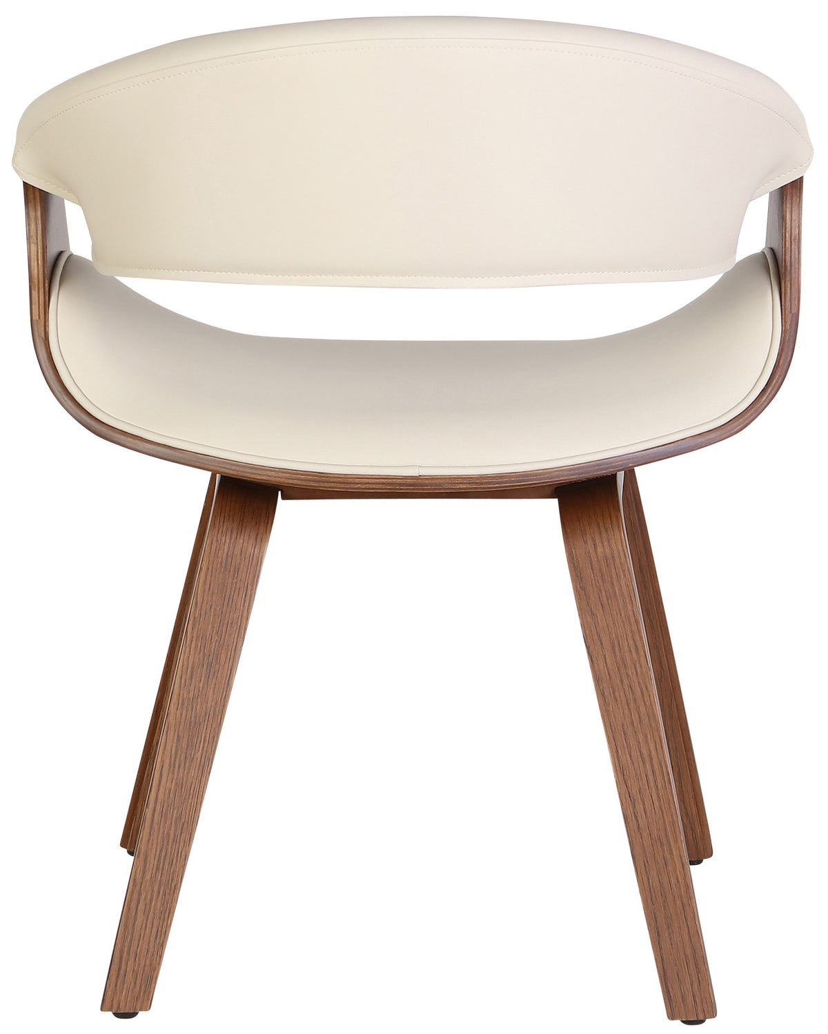Set van 2 eetkamerstoelen Foley eiken/crème,Kunstleer eiche/creme