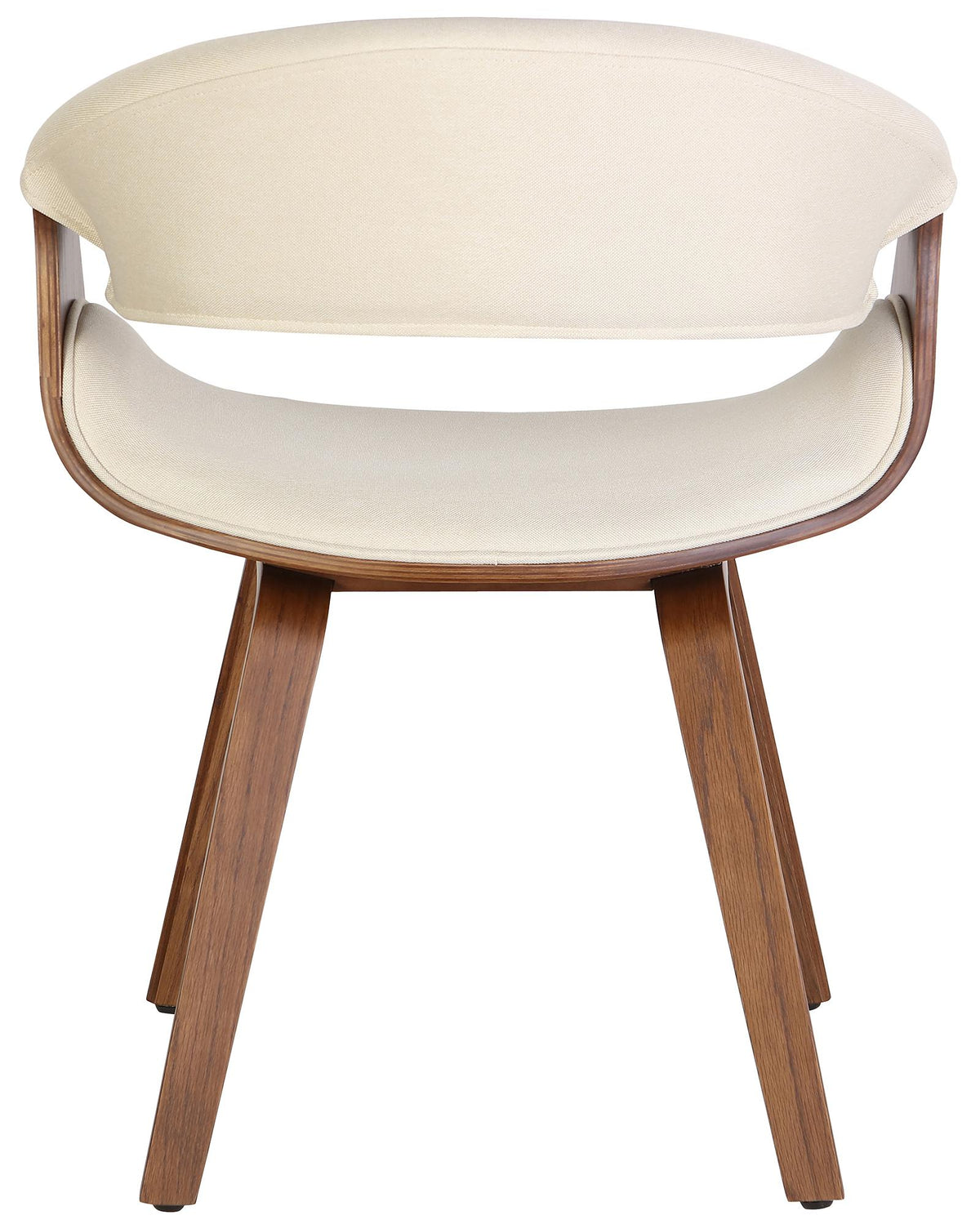 Set van 2 eetkamerstoelen Foley eiken/crème,Stof eiche/creme