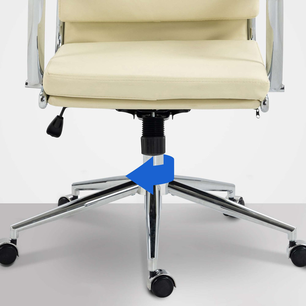 Bureaustoel Cleveland Kunstleer,creme creme
