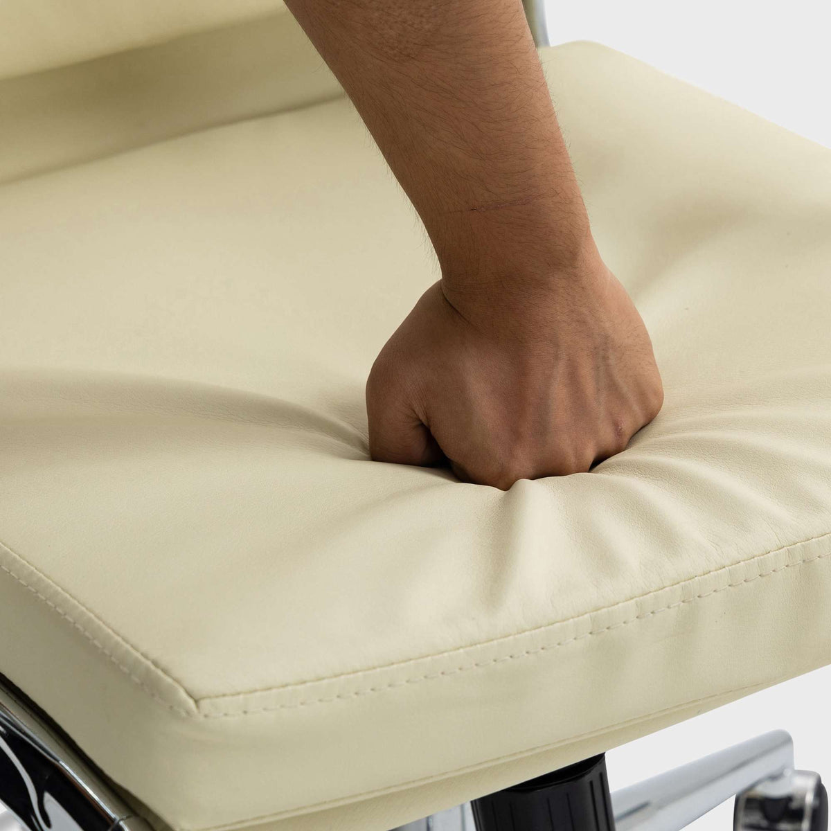 Bureaustoel Cleveland Kunstleer,creme creme