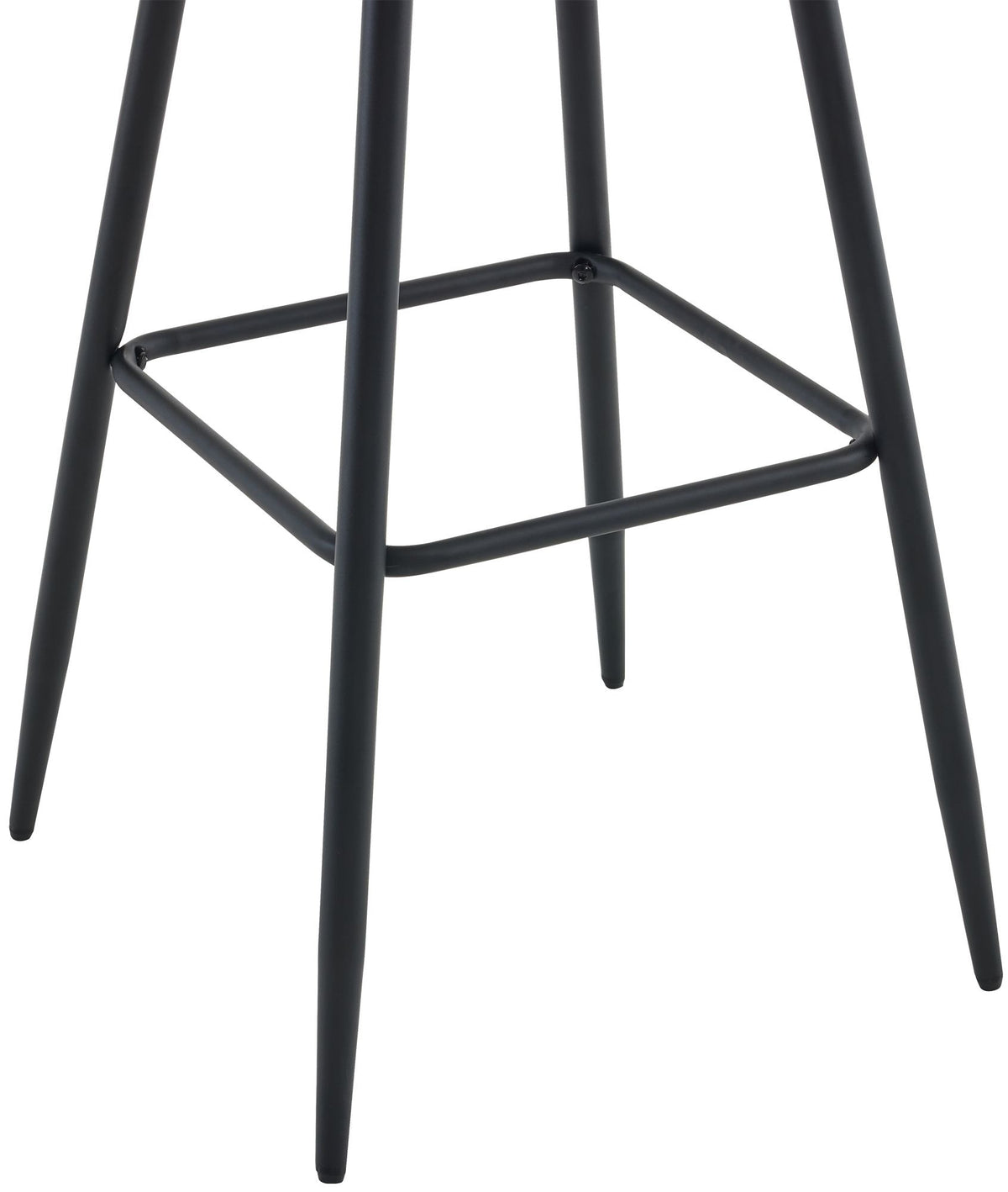 Set van 2 barkrukken Dartford zwart,Fluweel schwarz