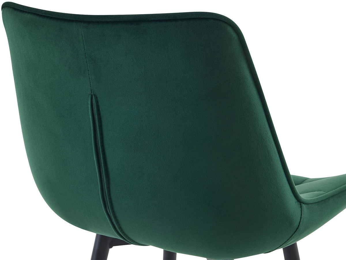 Set van 2 barkrukken Dartford groen,Fluweel grün