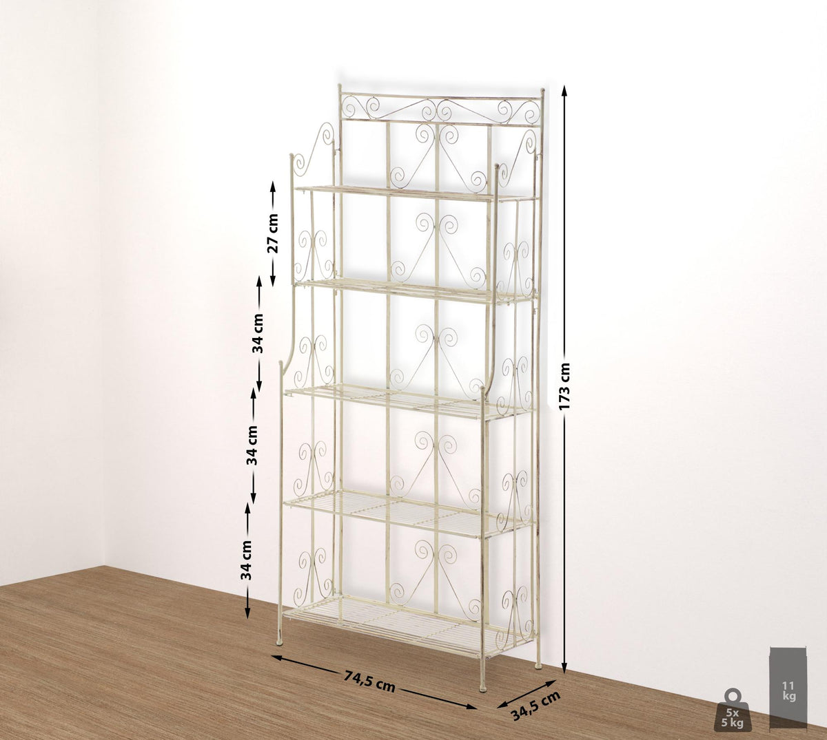 Plantenrek Ciara antiek/creme antik-creme
