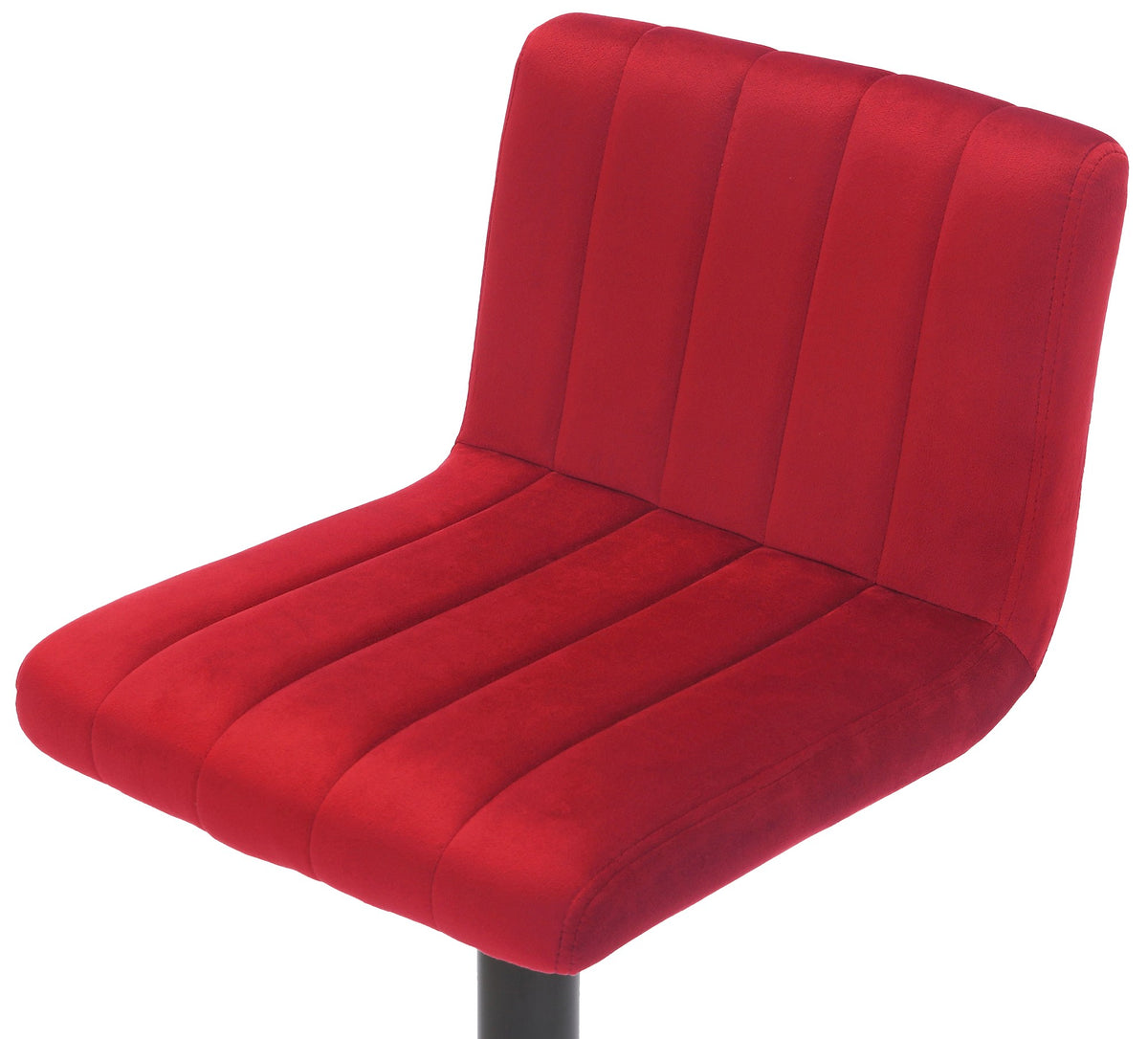 Set van 2 Barkrukken Jamie Fluweel rood rot