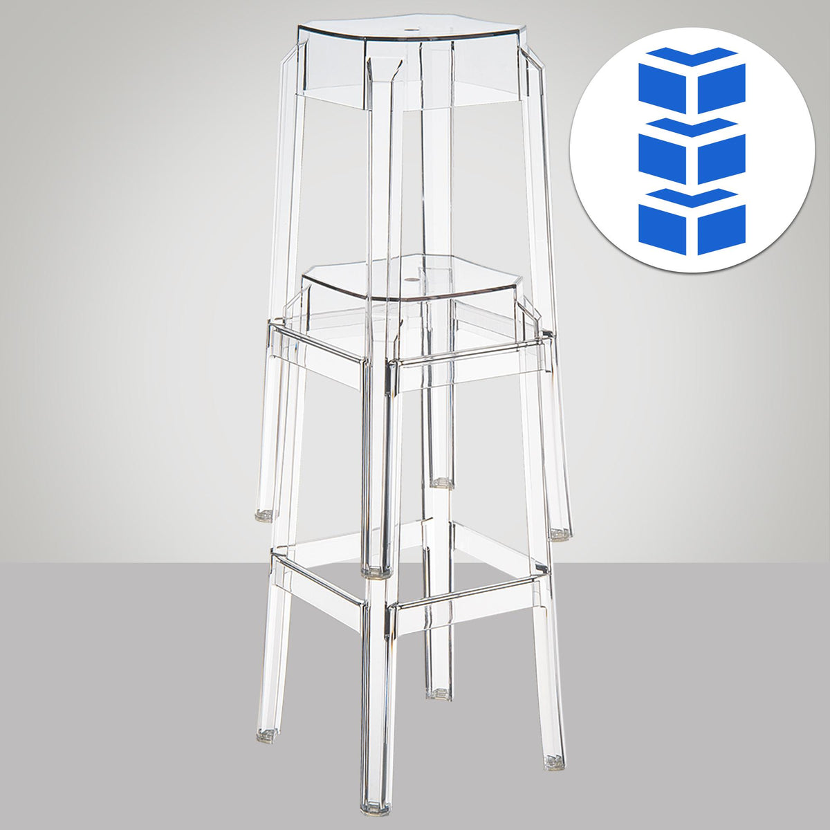 Barkruk Fox transparant transparent