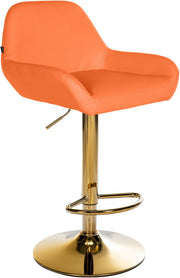 Barkruk Braga goud kunstleer oranje orange
