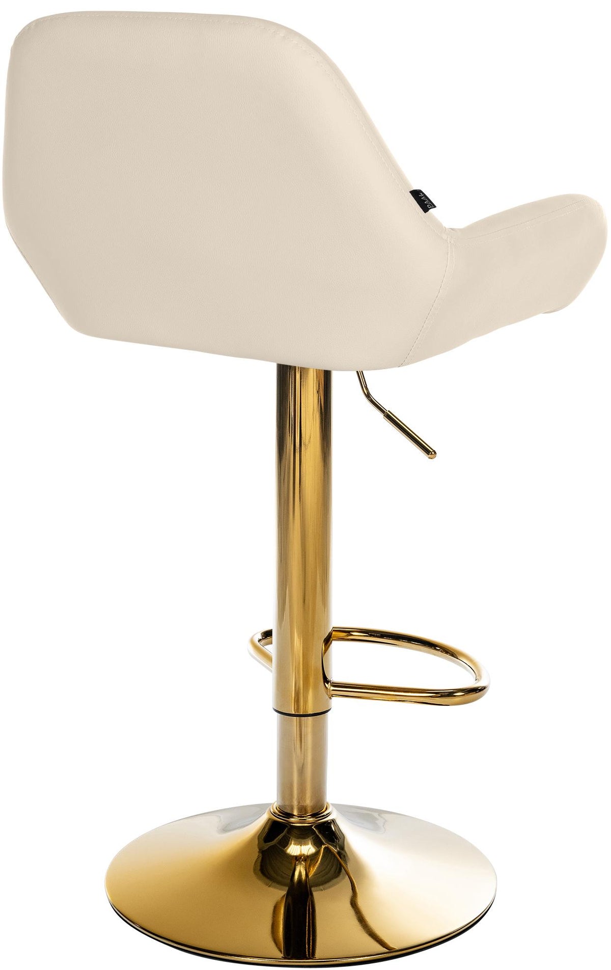 Barkruk Braga goud kunstleer creme creme