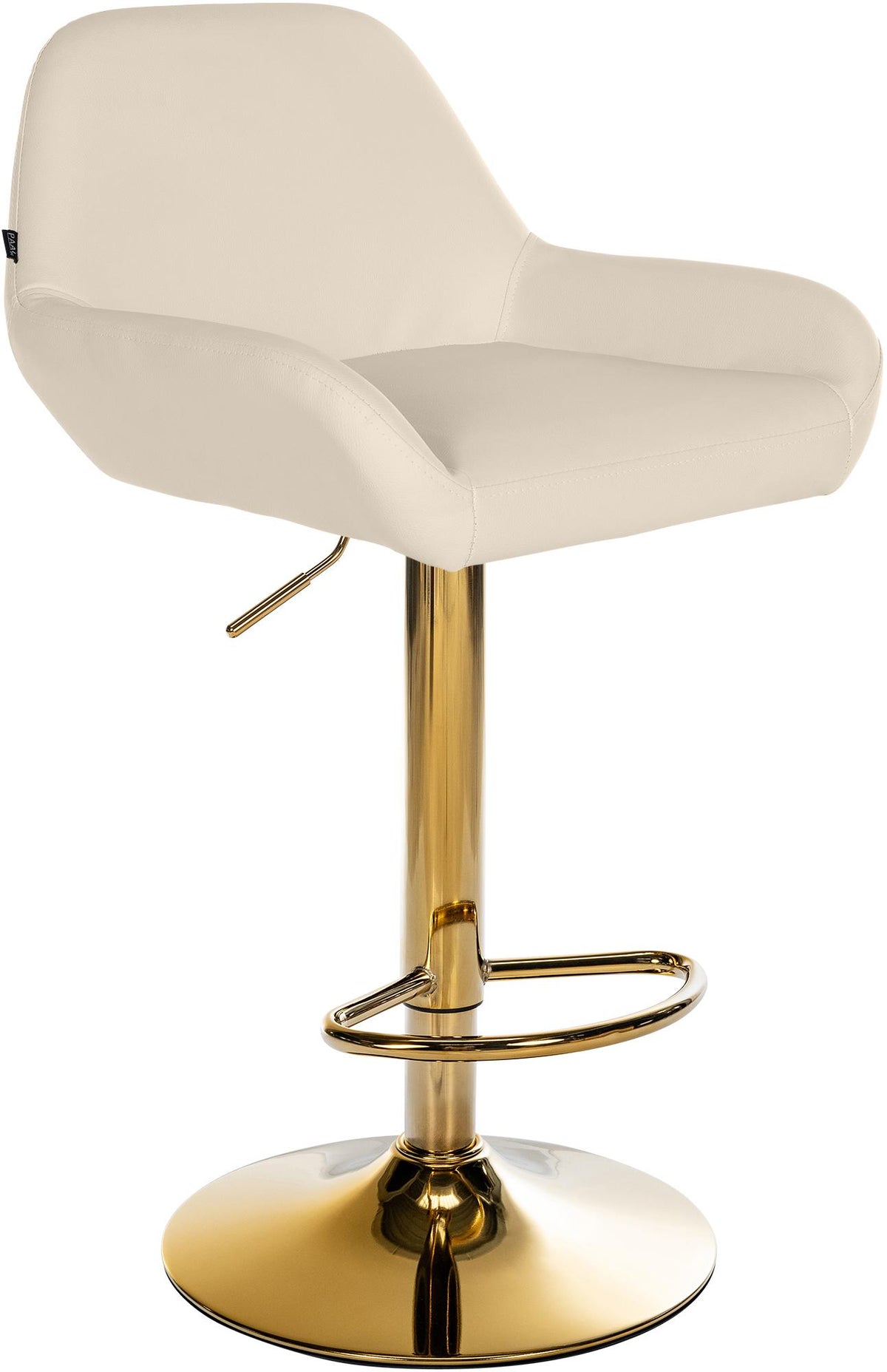 Barkruk Braga goud kunstleer creme creme