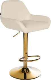Barkruk Braga goud kunstleer creme creme