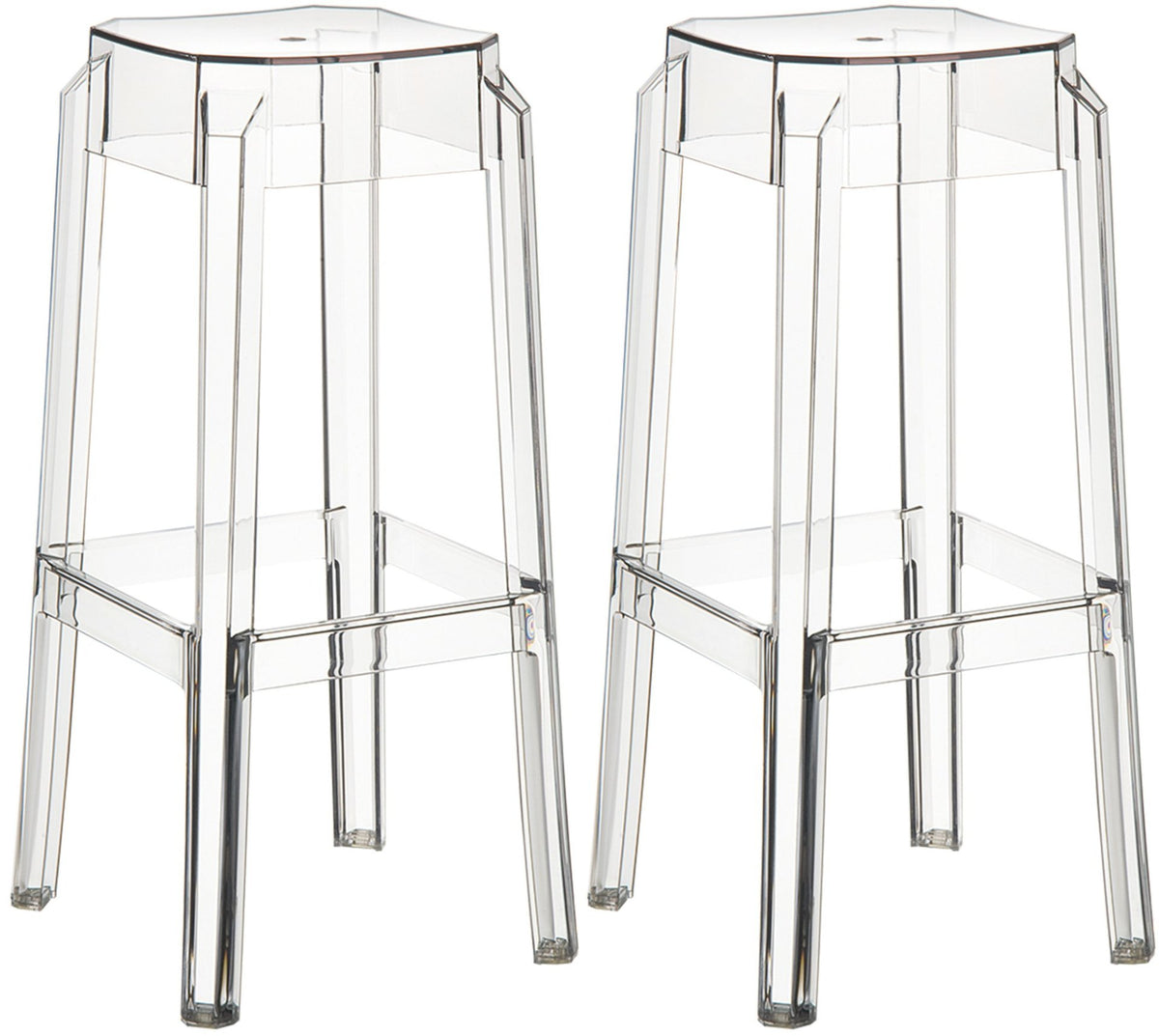Set van 2 barkrukken Fox transparant transparent