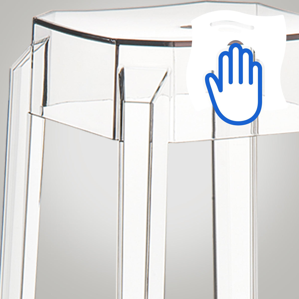 Set van 2 barkrukken Fox transparant transparent