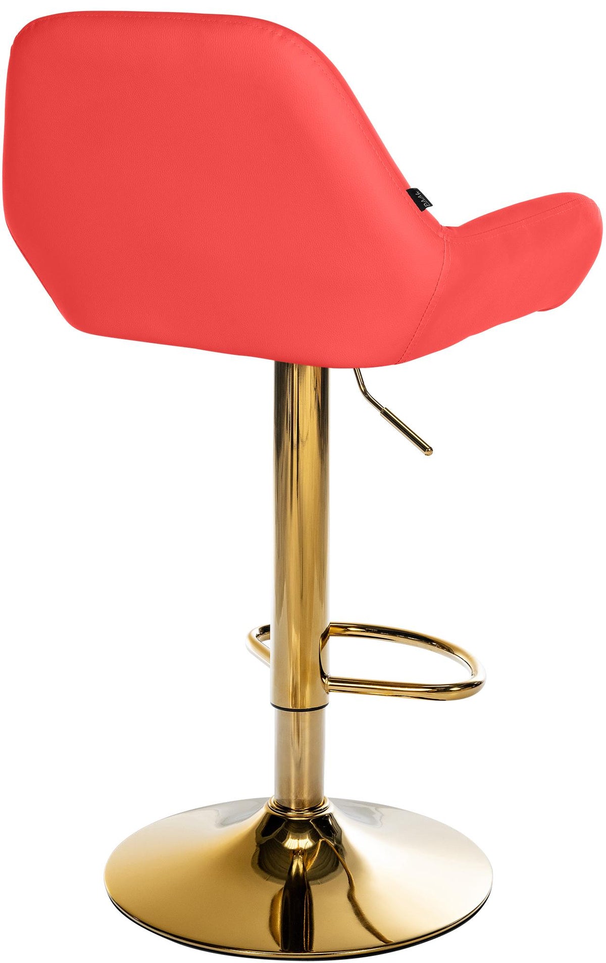 Set van 2 barkrukken Braga goud Kunstleer rood rot