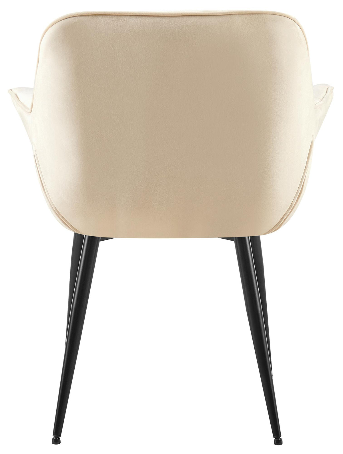 Eetkamerstoel Roseville fluweel creme creme