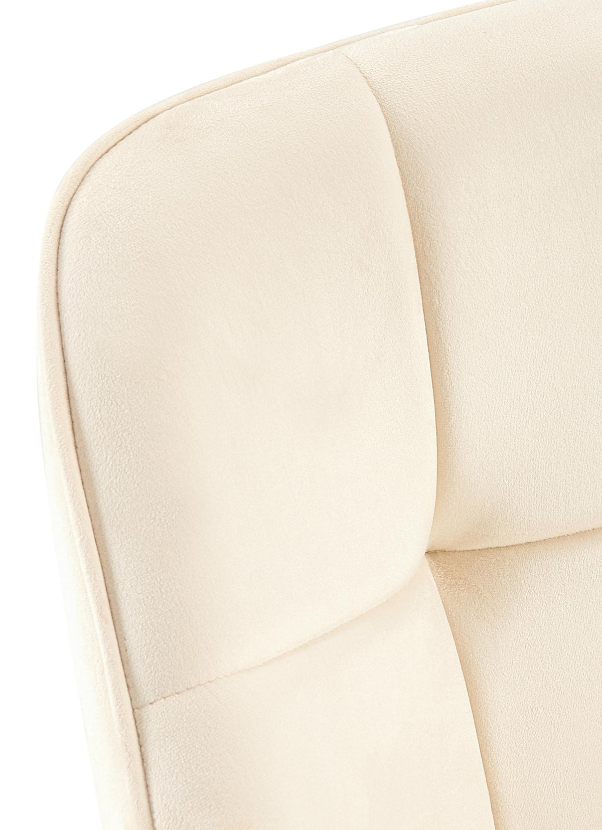 Eetkamerstoel Roseville fluweel creme creme