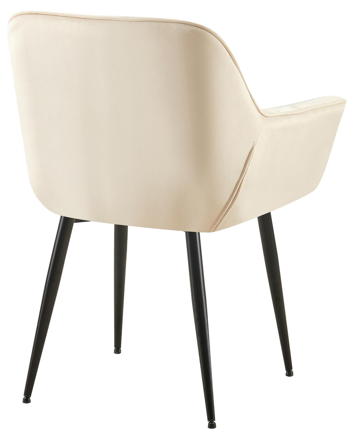 Eetkamerstoel Roseville fluweel creme creme