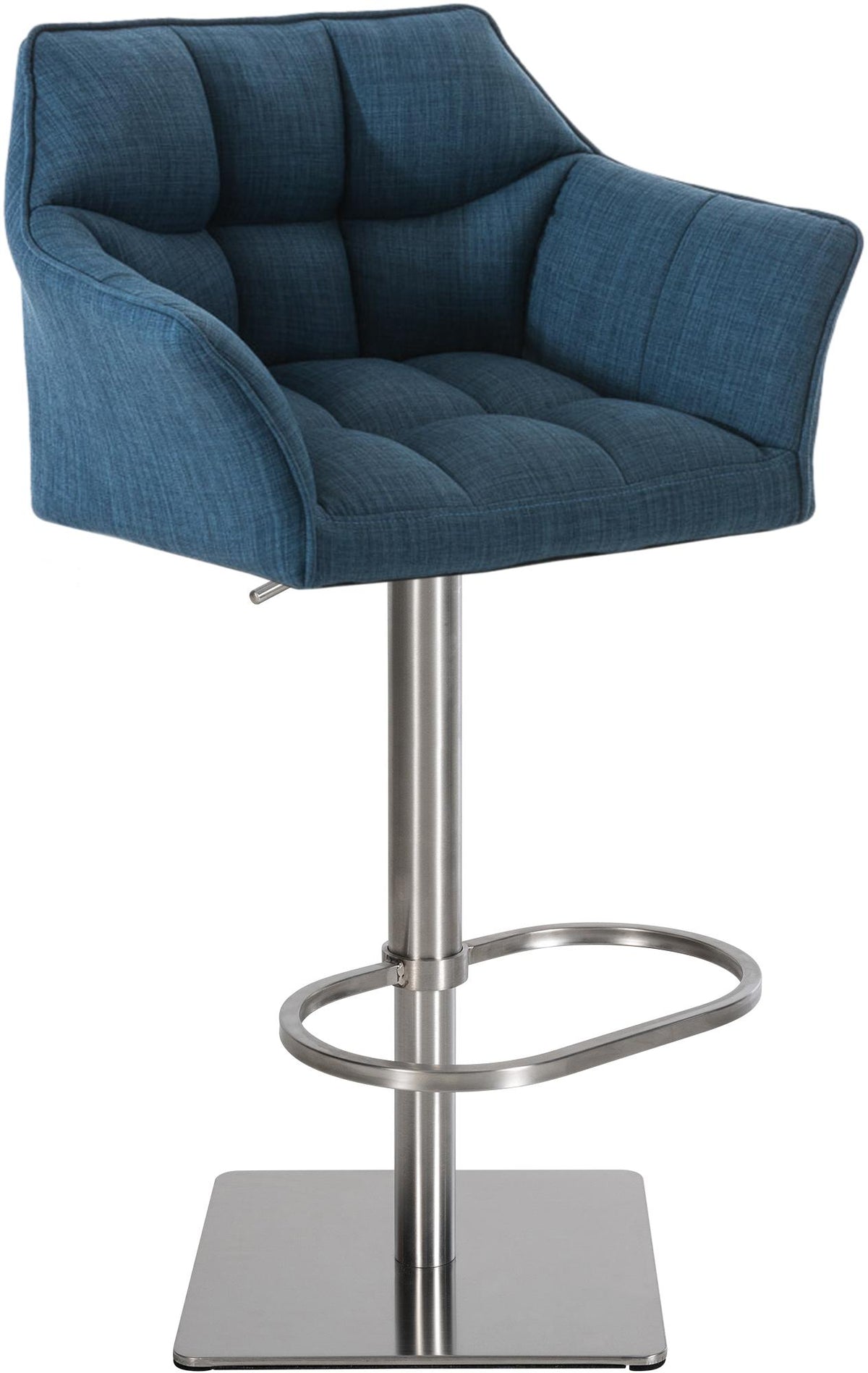 Barhocker Damaso E Stoff blau
