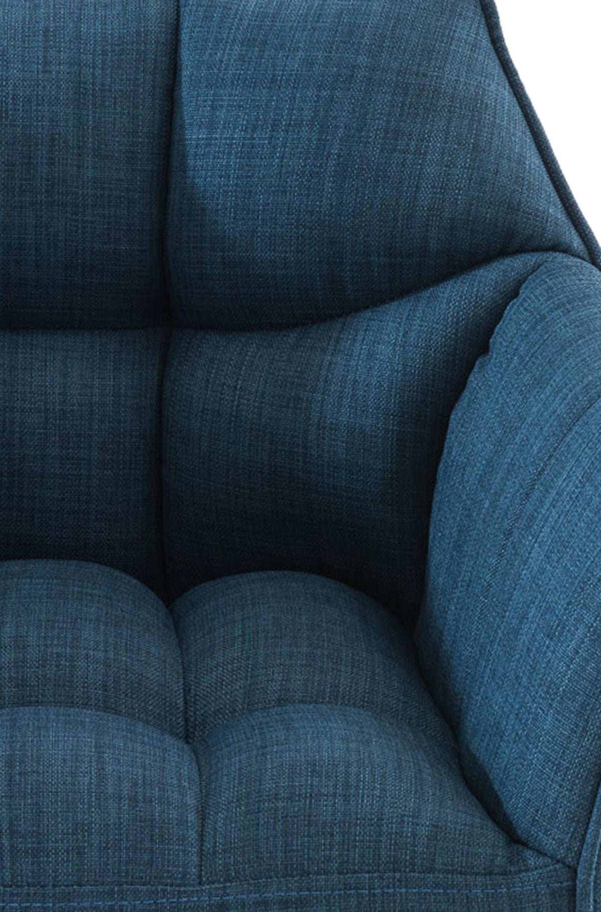 Set van 2 barkrukken Damaso stof zwart,blauw blau