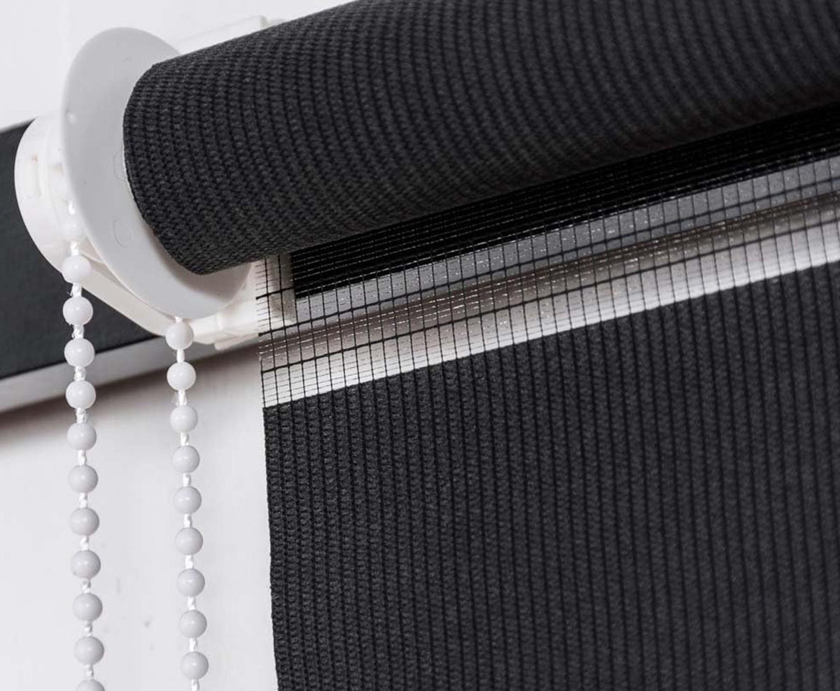 Doppelrollo 80x150 schwarz