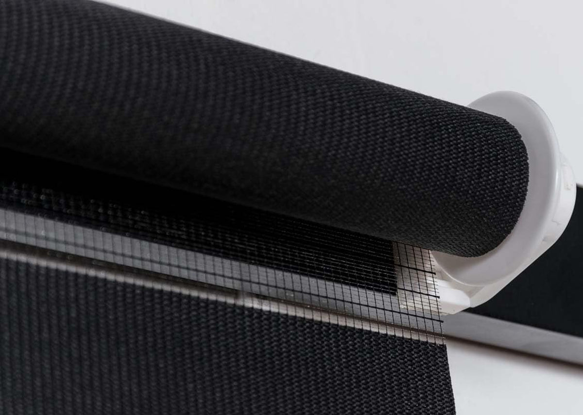 Doppelrollo 95x150 schwarz