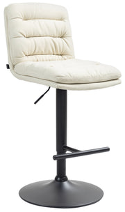 Barkruk Damar Stof creme,zwart creme