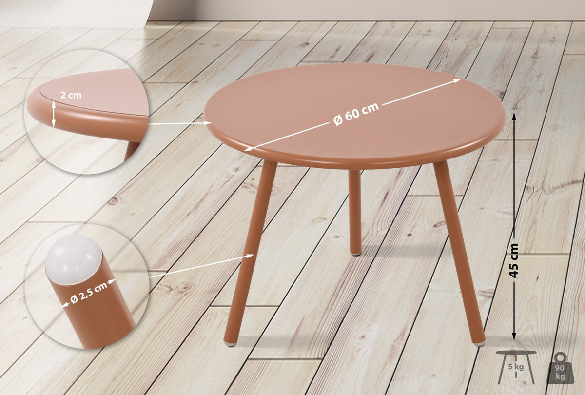Salontafel Minot buiten terracotta terracotta