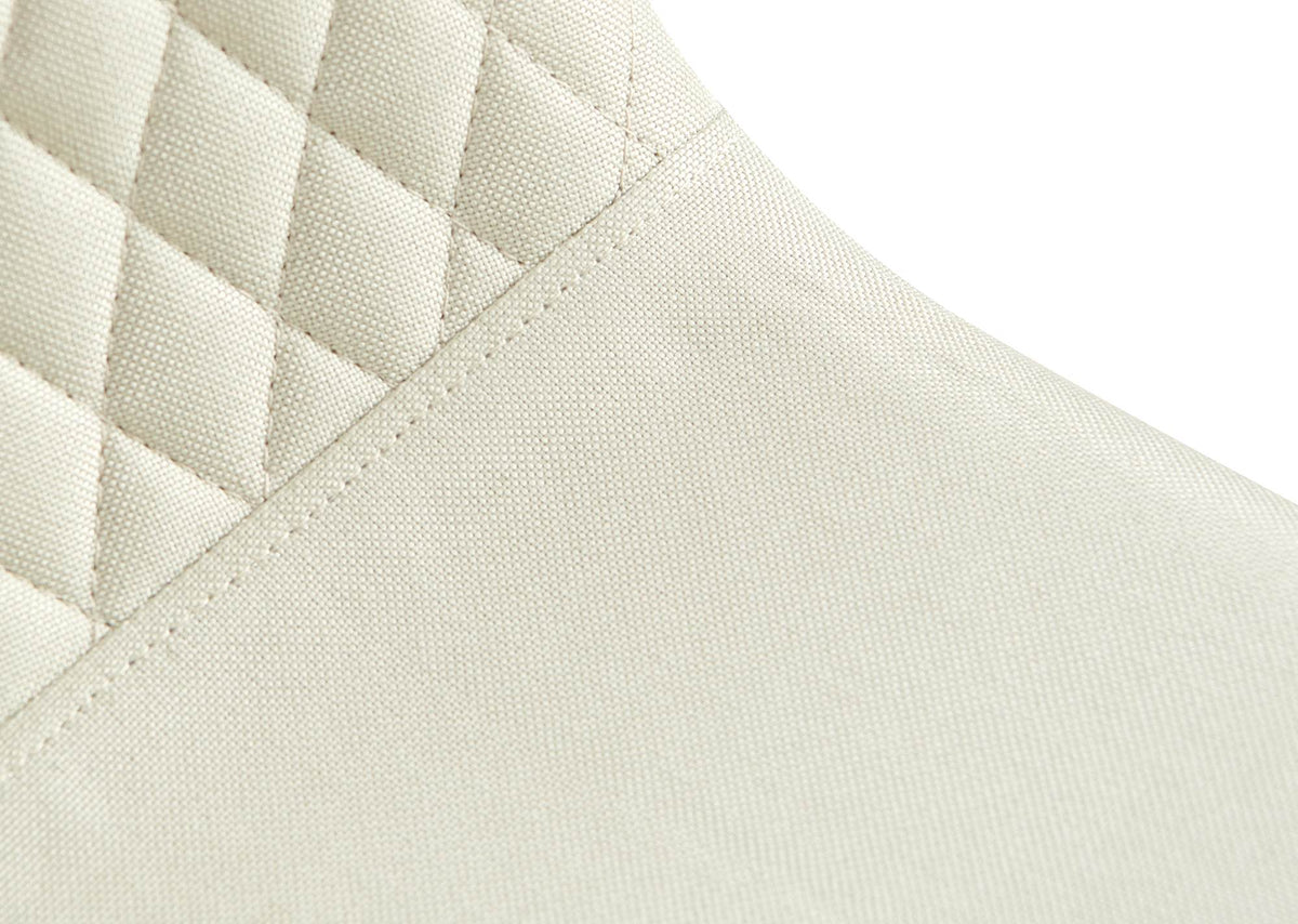 Set van 4 eetkamerstoelen Giverny creme,Stof creme