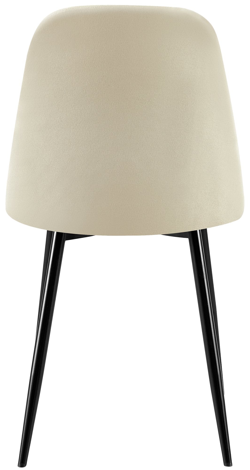 Set van 4 eetkamerstoelen Giverny creme,Stof creme