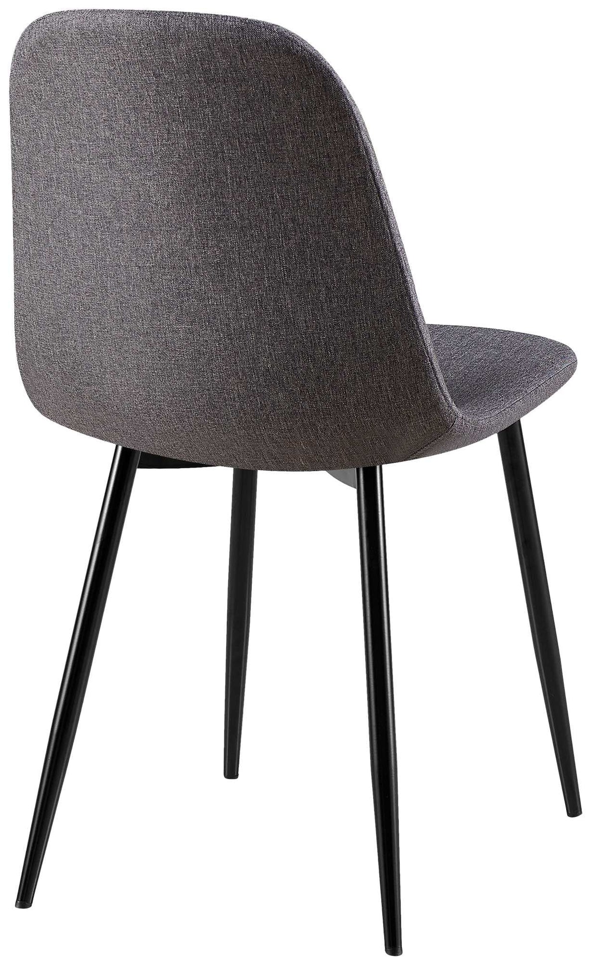 Set van 4 eetkamerstoelen Giverny donkergrijs,Stof dunkelgrau