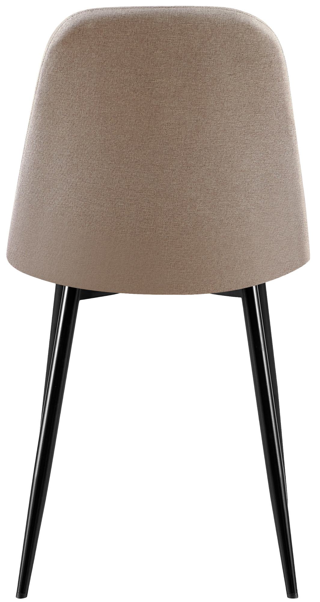 Set van 4 eetkamerstoelen Giverny grijs,Stof grau