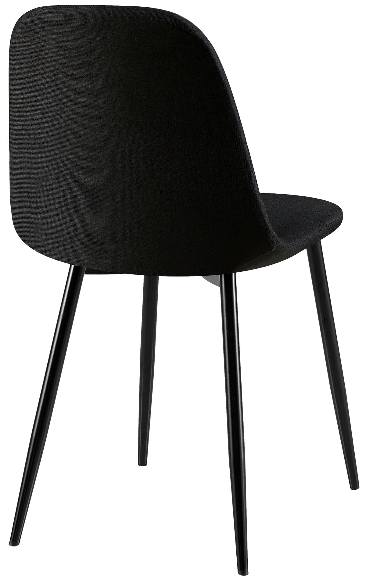 Set van 4 eetkamerstoelen Giverny zwart,Stof schwarz