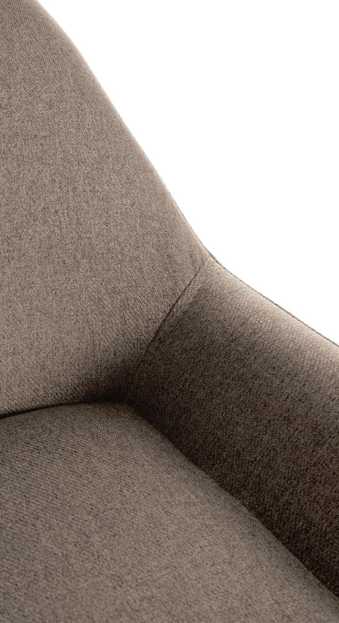 Set van 2 barkrukken Braga Gold stof taupe taupe