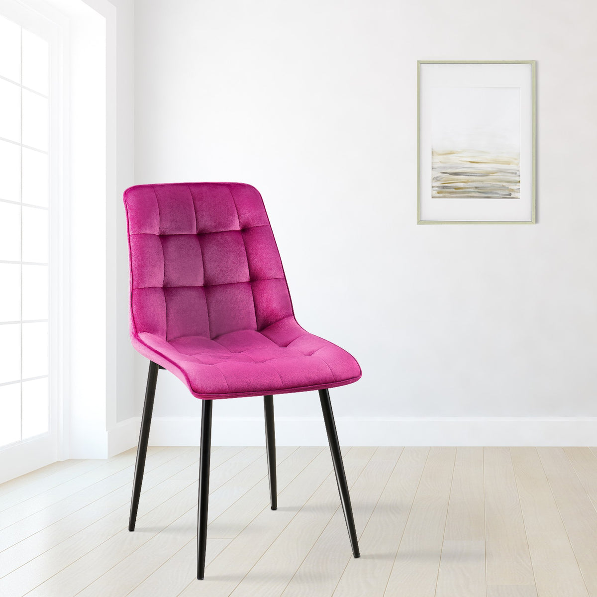 Eetkamerstoel Gifford fluweel purper,Fluweel lila