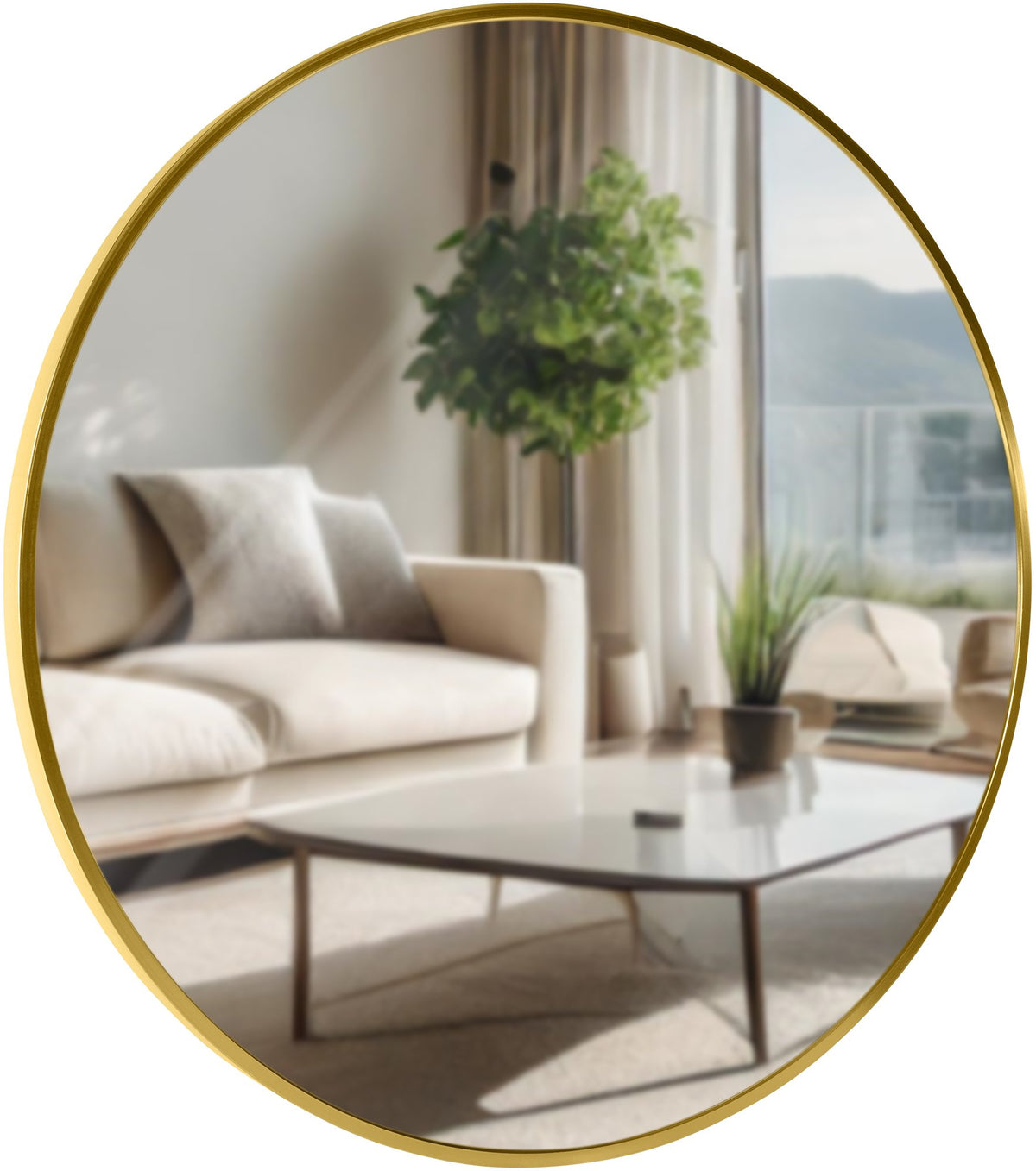 Wandspiegel Elsie L gold glanz