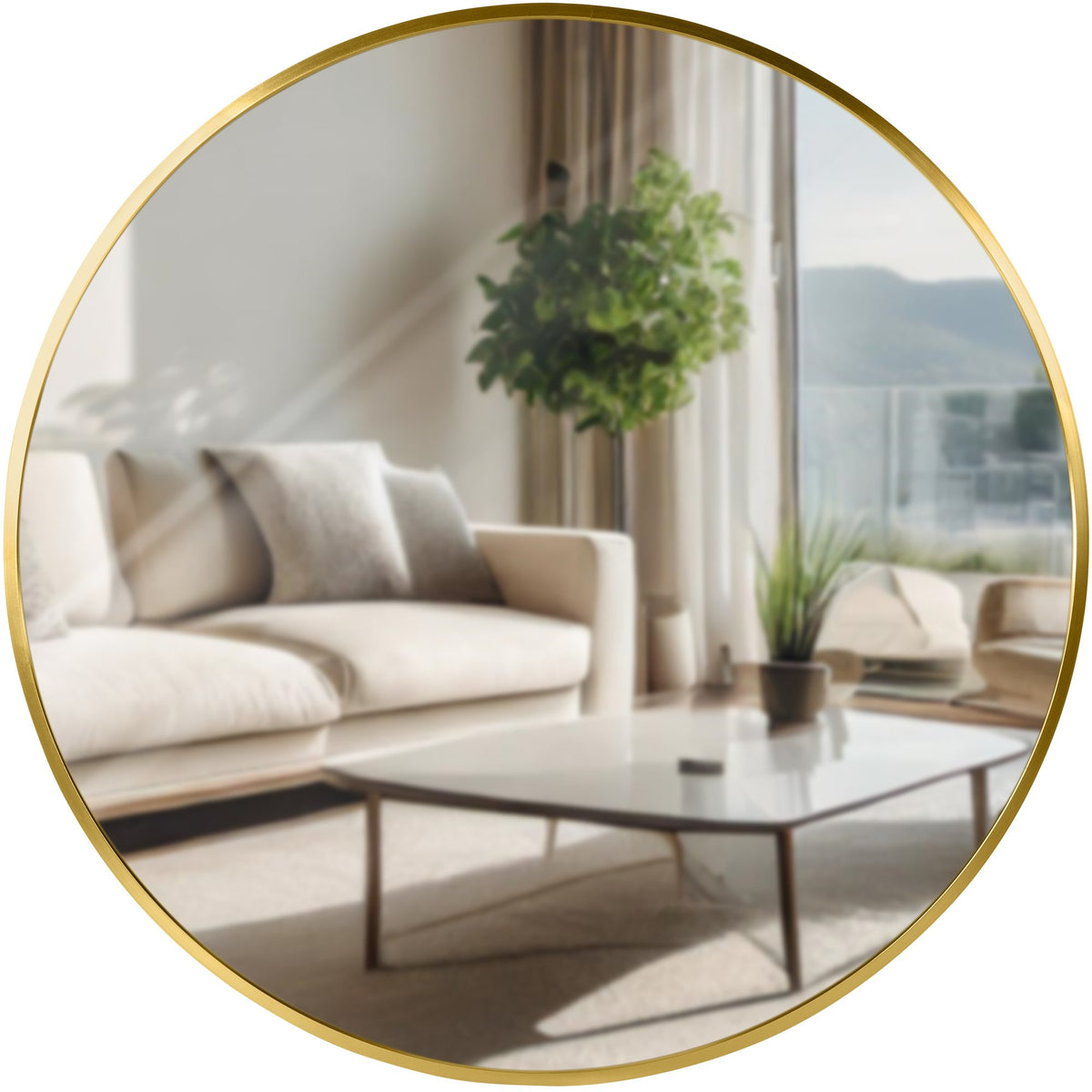 Wandspiegel Elsie L gold glanz